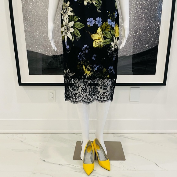 🔥 HP 🔥 Erdem Keni Floral Lace And Cady Dress - Picture 6 of 14
